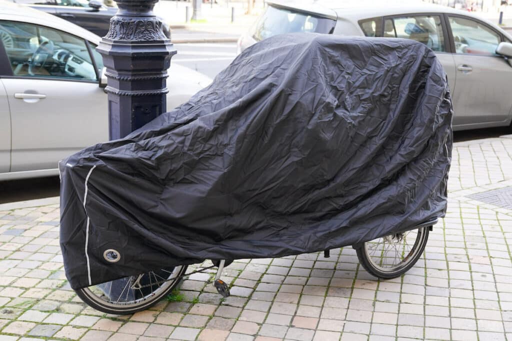 Set Fahrradschutzhülle XL für 2 Fahrräder inkl. Warntafel Italien refl