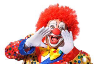 Clowns arbeiten im Krankenhaus