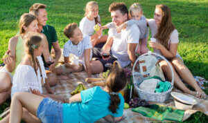 Picknick mit Kindern
