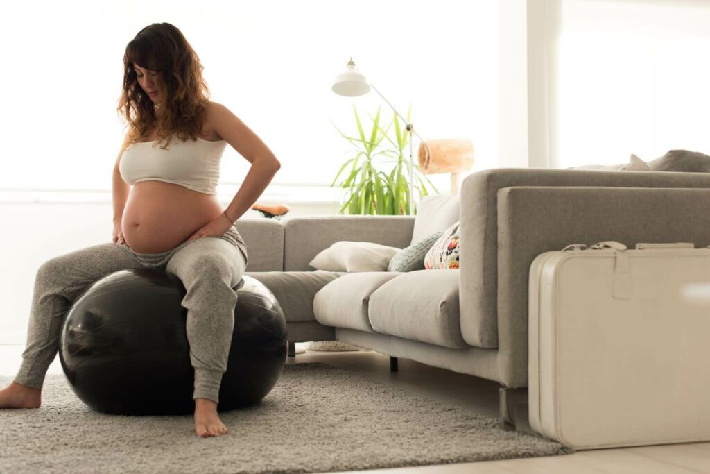 Sitzball für Schwangere