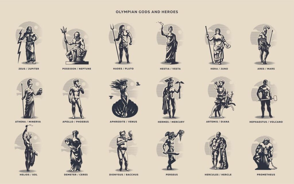 Griechische Götter und Helden